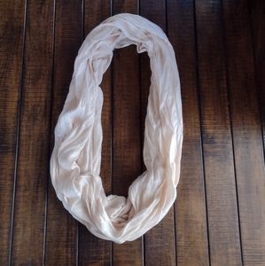 Soft pink / rose gold infinity scarf